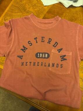 Social Culture Amsterdam 1968 Netherlands Graphic Pocket T-Shirt Size XS